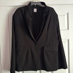 Black NOBO Business Blazer Padded Shoulders Size XL